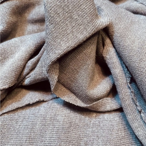 8.5 yards of Sweater Fabrics! Trending Latte + Heathered Indigo - Picture 1 of 4